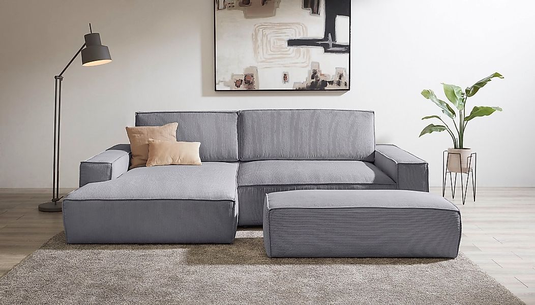 Home affaire Polsterecke "NEU: SHERWOOD XXL tief, L-Form mit Schlaffunktion günstig online kaufen