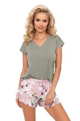 Donna Shorty kurzer Schlafanzug mit Blumen-Druck günstig online kaufen