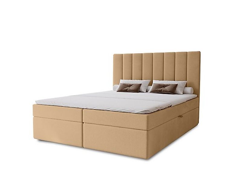 MARPUR Boxspringbett NERO BOX (Boxspringbett mit Bettkasten und Kopfteil, F günstig online kaufen