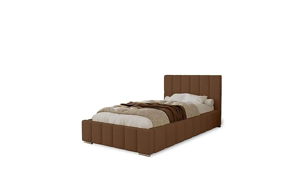 Polsterbett mit Stauraum  Ayr ¦ braun ¦ Maße (cm): B: 95 H: 100 Betten > Po günstig online kaufen