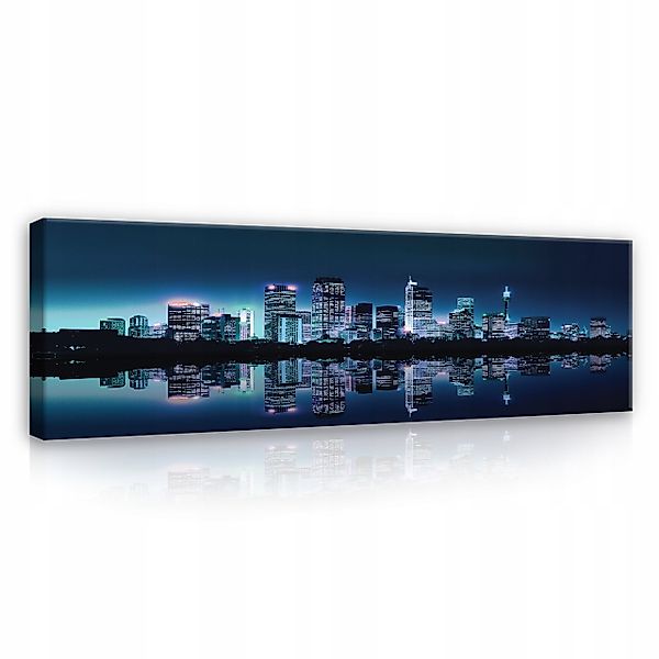 Wallarena Leinwandbild Stadt bei Nacht New günstig online kaufen