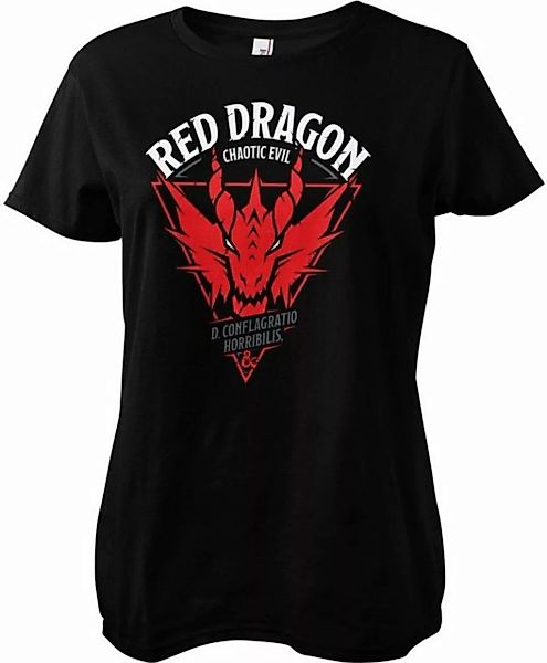 DUNGEONS & DRAGONS T-Shirt D&D Red Dragon Chaotic Evil Girly Tee günstig online kaufen