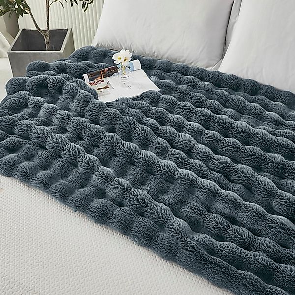 Wohndecke Sofadecke Welle Kuscheldecke Sofadecken Couchdecken, günstig online kaufen