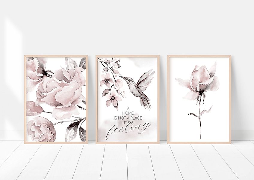 homestyle-accessoires Poster Bilderset Bilder A HOME günstig online kaufen