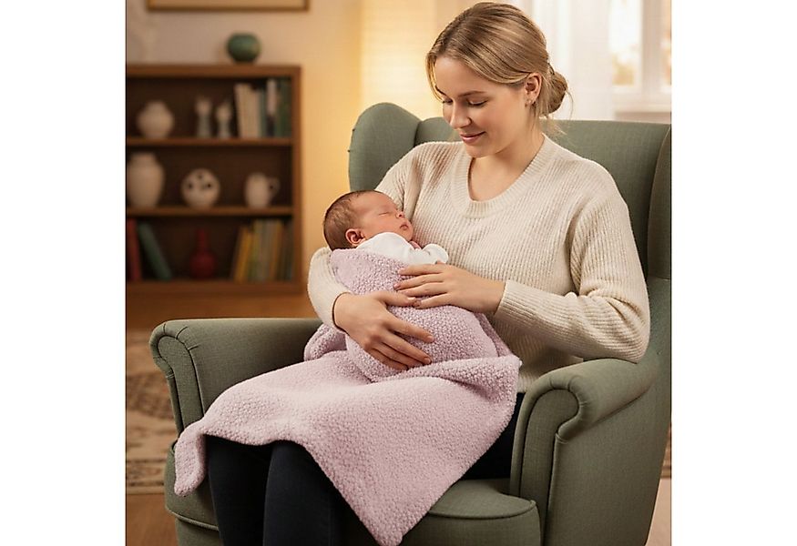 Babydecke BOUCLÉ 60x75 cm Winter Babydecke für Kinderwagen & Bett Weich, Wa günstig online kaufen