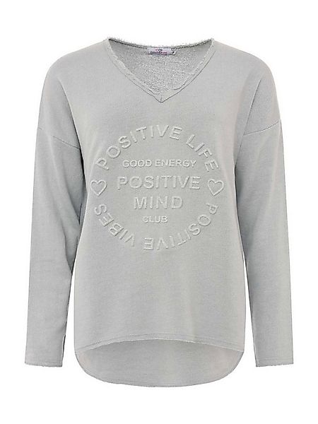 Zwillingsherz Sweatshirt Positive Mind (1-tlg) Fransen günstig online kaufen
