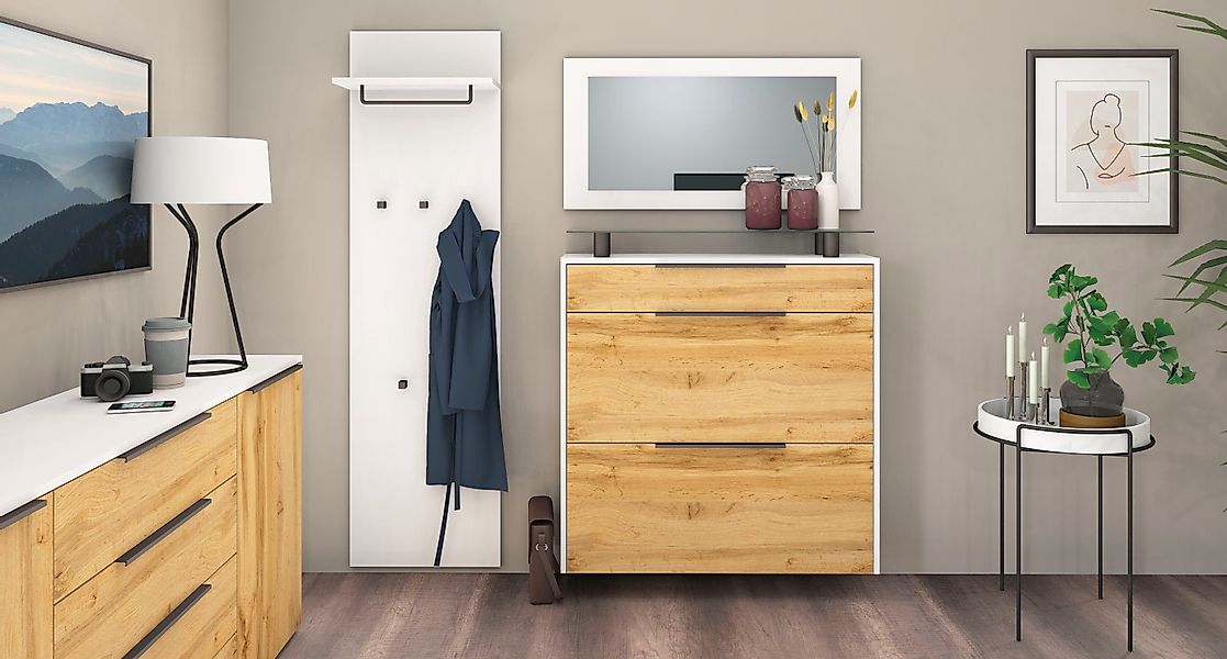 borchardt Möbel Garderoben-Set "Tom" 3 Stk. tlg. günstig online kaufen