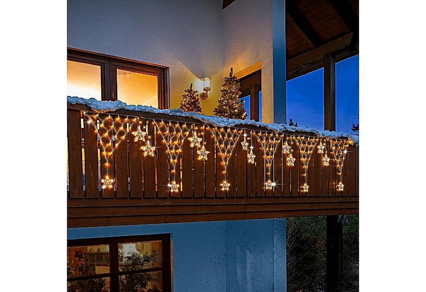 SERBASIC Lichterkette Weihnachten LED Lichterkettenvorhang, 8 Modi, 4/5M, L günstig online kaufen