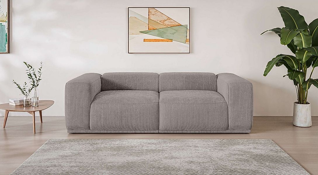 s.Oliver Big-Sofa EMMERIK Designersofa, 3-Sitzer mit Wellenfederung, B/T/H: günstig online kaufen