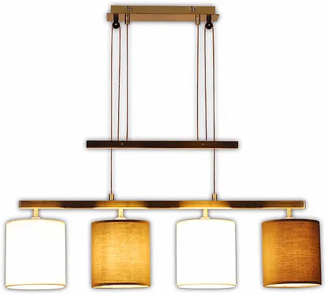 näve Pendelleuchte »Tilde« E27 1 Stk. verstellbar, Stahl/Textil, Höhe: 116c günstig online kaufen