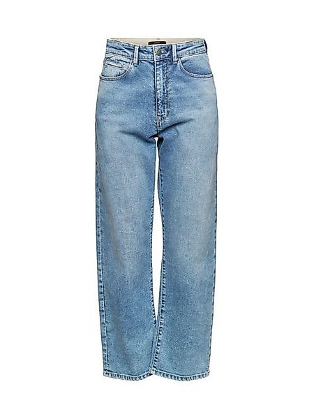 Esprit Collection Weite Jeans Stretch-Jeans aus Bio-Baumwolle günstig online kaufen