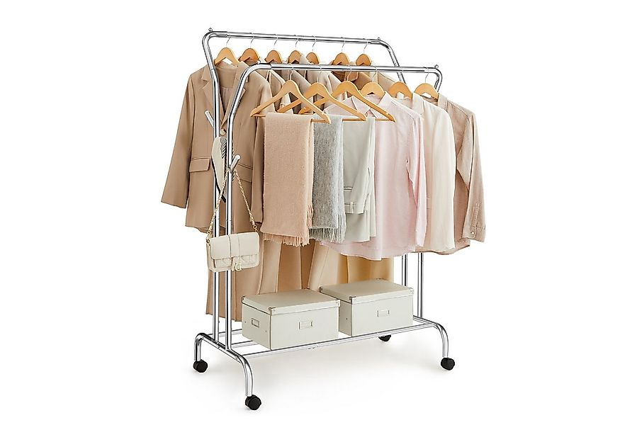 SONGMICS Kleiderständer, Garderobenständer auf Rollen, bis 100 kg belastbar günstig online kaufen