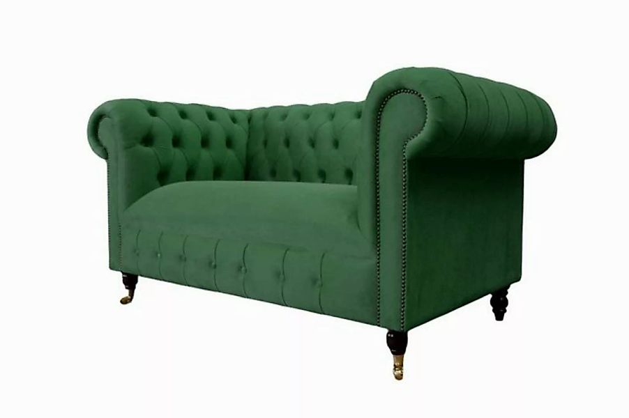 JVmoebel Chesterfield-Sofa 2-SITZIGES CHESTERFIELD-SOFA, HANDGEFERTIGT AUS günstig online kaufen