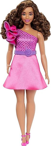 Mattel® Anziehpuppe Barbie Fashionista Puppe mit braunem Haar und glitzernd günstig online kaufen