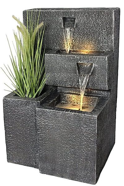 Arnusa Gartenbrunnen Grada Springbrunnen, (Komplett-Set), mit LED Beleuchtu günstig online kaufen