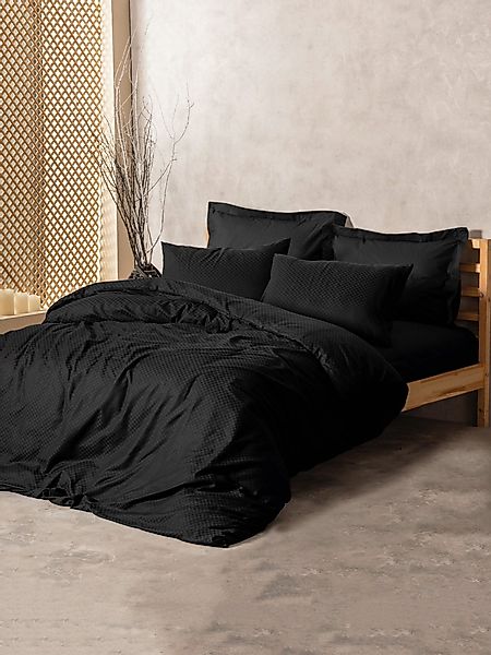 Luxusbetten24 Bettwäsche Bettwäsche-Set Schwarz günstig online kaufen
