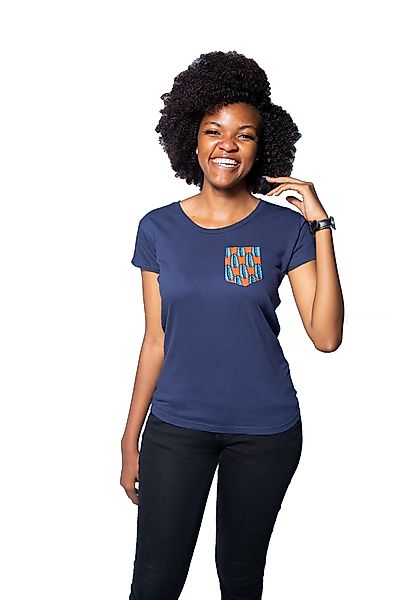 Damen T-shirt "Fuko Orange" Aus Biobaumwolle günstig online kaufen