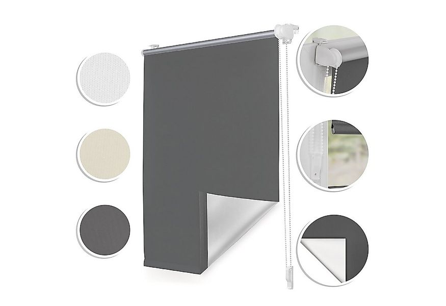 Rollo Thermo-Rollo, Roomy, verdunkelnd, Klemmbar, Anschraubbar, freihängend günstig online kaufen