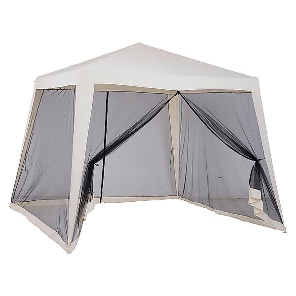 Outsunny Pavillon beige Stahl B/H/L: ca. 300x235x300 cm günstig online kaufen