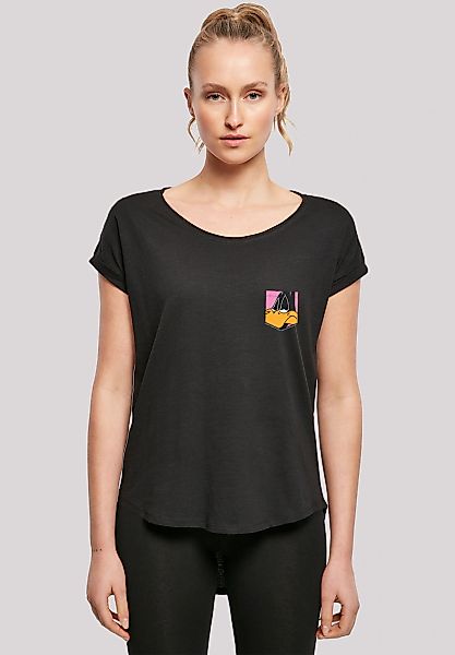 F4NT4STIC T-Shirt "Looney Tunes Daffy Duck Face Faux Pocket", Print günstig online kaufen