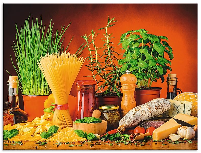 Artland Küchenrückwand »Mediterranes und italienisches Essen«, (1 tlg.), Al günstig online kaufen
