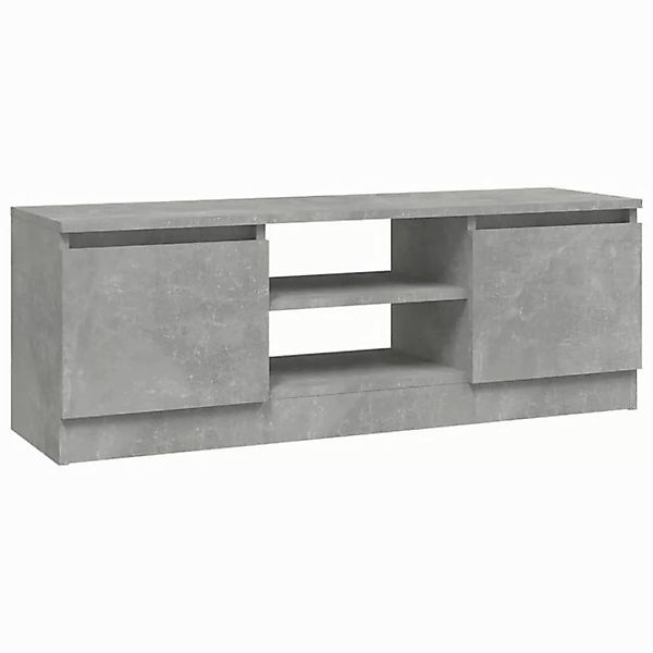 furnicato TV-Schrank mit Tür Betongrau 102x30x36 cm (1-St) günstig online kaufen