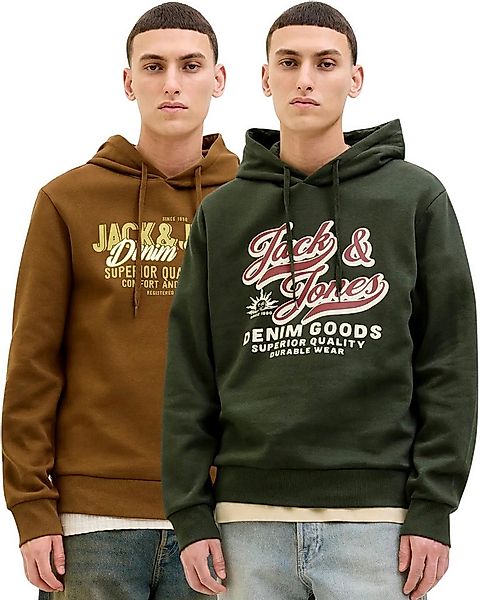 Jack & Jones Kapuzenpullover stilvolle Hoodies mit Logoprint (Spar Set, Dop günstig online kaufen