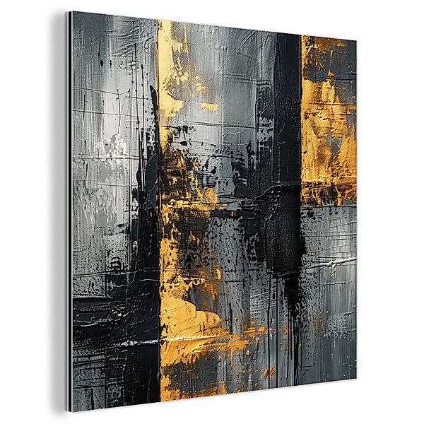 MuchoWow Metallbild Modern - Gold - günstig online kaufen
