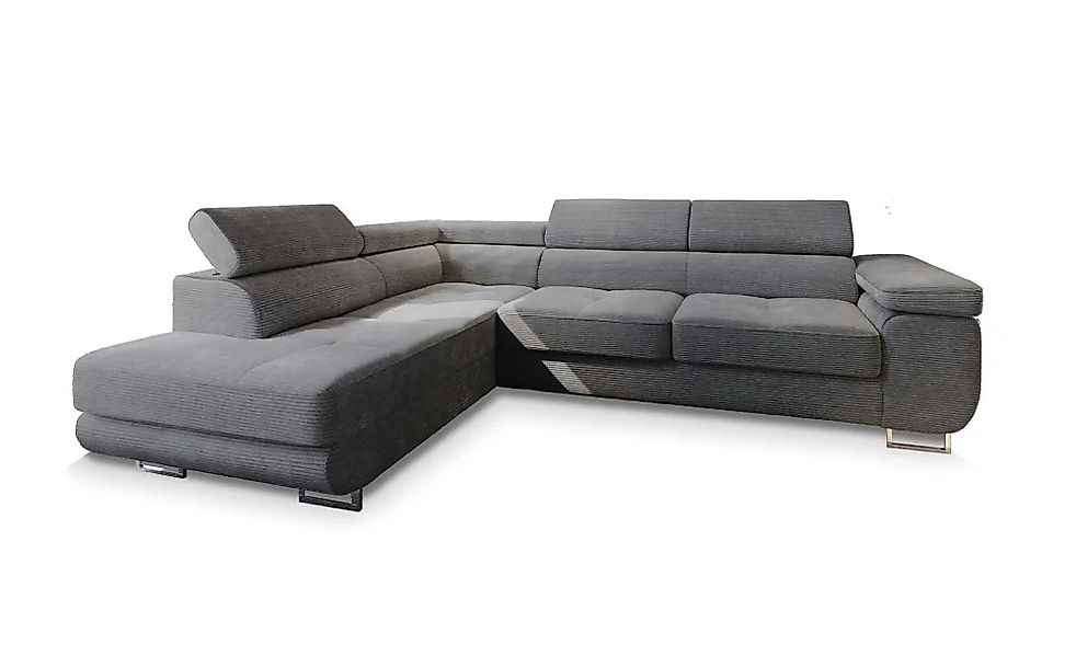 MASSENO Ecksofa mit Schlaffunktion Apiro ¦ grau ¦ Maße (cm): B: 277 H: 90 P günstig online kaufen