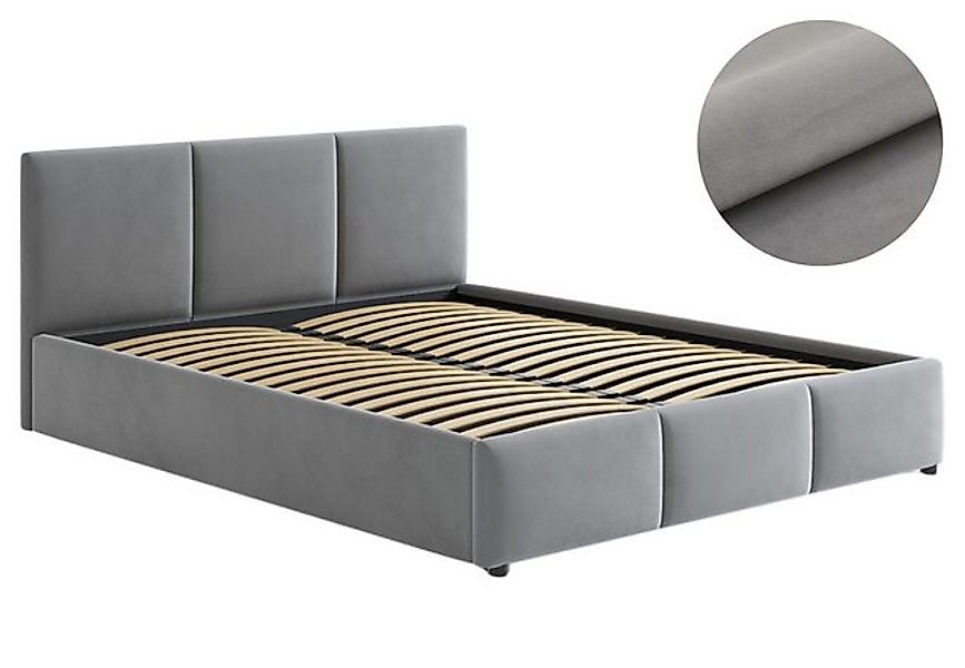 Home Collective Polsterbett Doppelbett 140x200 und 160x200 cm mit Lattenros günstig online kaufen