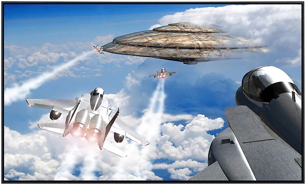 Papermoon Infrarotheizung »Raumschiff mir Jets«, sehr angenehme Strahlungsw günstig online kaufen