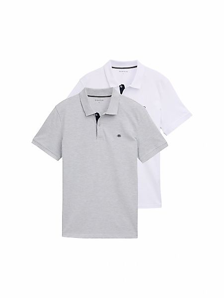 TOM TAILOR Poloshirt Packung, 2 Stk. tlg. im Doppelpack günstig online kaufen