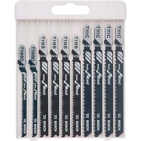 BOSCH Stichsägeblatt Stichsägeblatt-Set Basic for Wood, günstig online kaufen