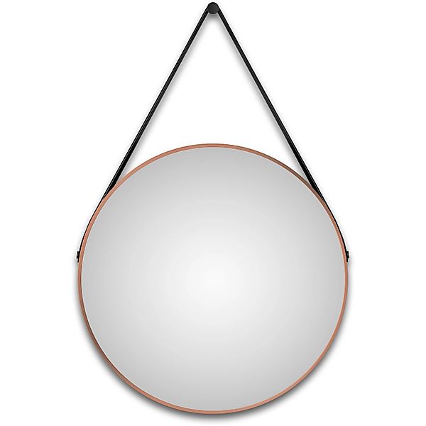 DSK Design LED-Lichtspiegel Silver Barbier Ø 80 cm Kupfer Rund günstig online kaufen