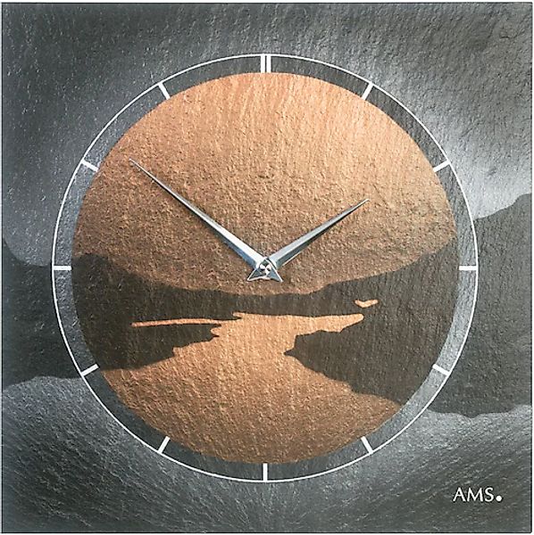 AMS Wanduhr »W9513«, Made in Germany,Schiefer,Wohnzimmer,Esszimmer,Küche,Ar günstig online kaufen