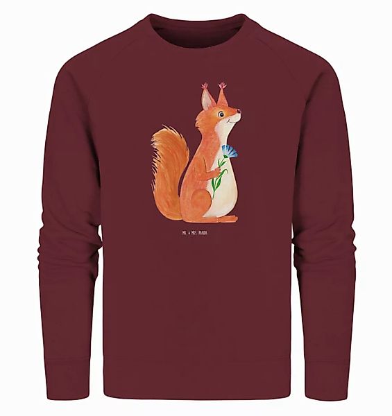 Mr. & Mrs. Panda Longpullover Größe M Eichhörnchen Blume - Burgundy - Gesch günstig online kaufen