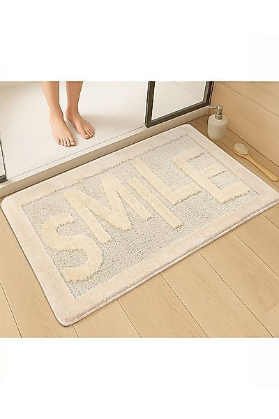 Rugium Badematte Smile Badematte, Badematte, bedruckter Badteppich, 60x100 günstig online kaufen