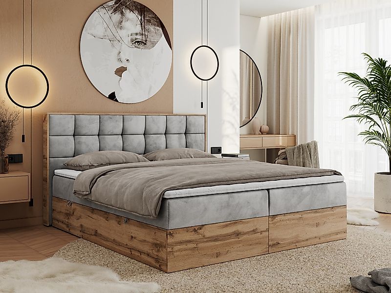 MKS MÖBEL Boxspringbett ALBERO 1 (Set, günstig online kaufen