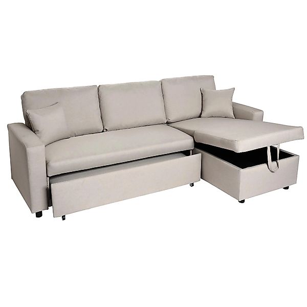 MCW Ecksofa mit Bettkasten L17 Beige günstig online kaufen