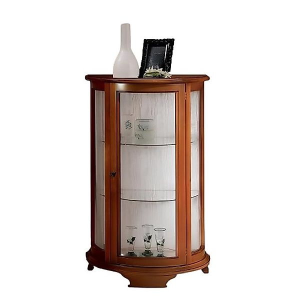 JVmoebel Vitrine Luxus Single Vitrine Braun Schrank Eintüriger Glasschrank günstig online kaufen