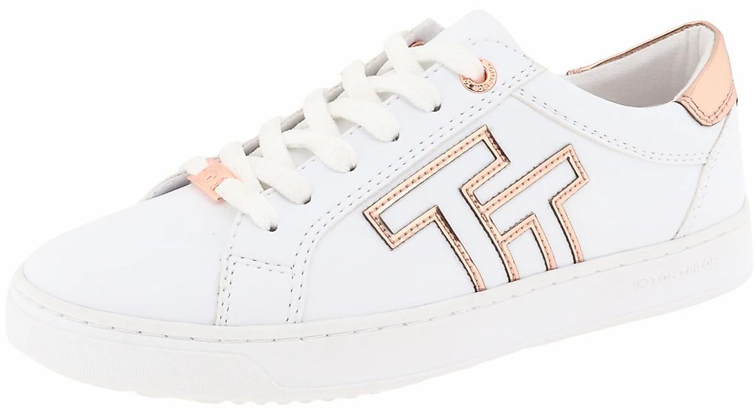 TOM TAILOR Plateausneaker Kontrastbesatz in Metallicoptik, günstig online kaufen