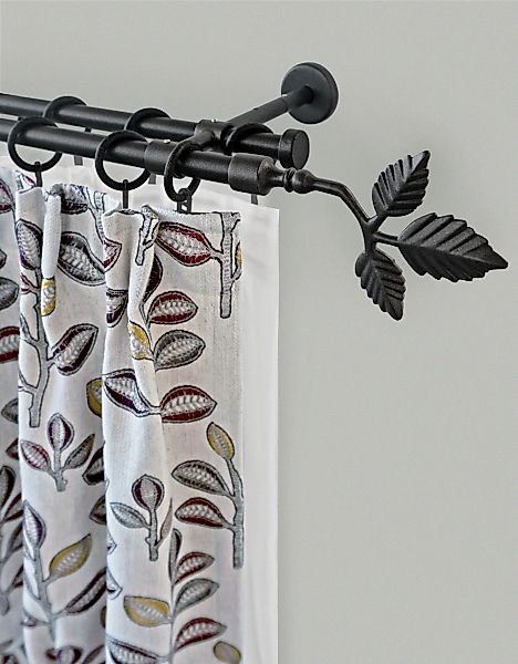 GARESA Gardinenstange "RUSTIKA" Ø 16 mm 2 läufig-läufig Wunschmaßlänge rust günstig online kaufen