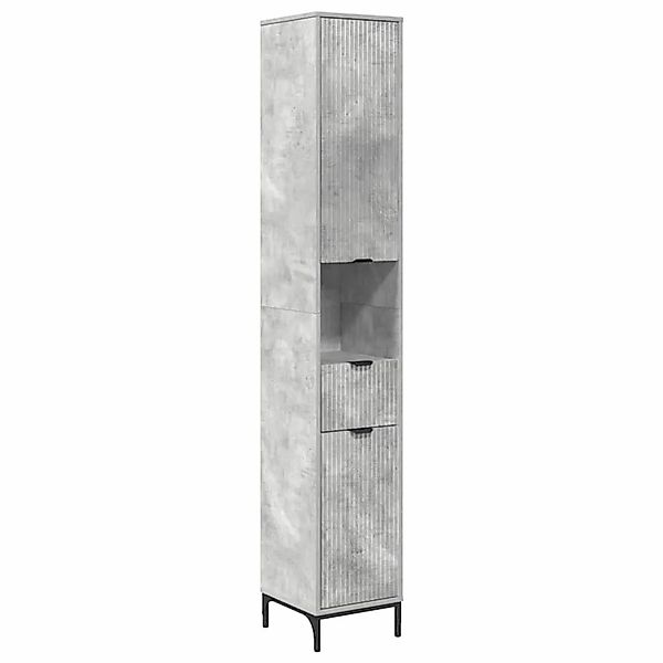 vidaXL Badezimmerschrank mit Schubladen Beton Grau 31,5 x 33 x 190 cm 88340 günstig online kaufen