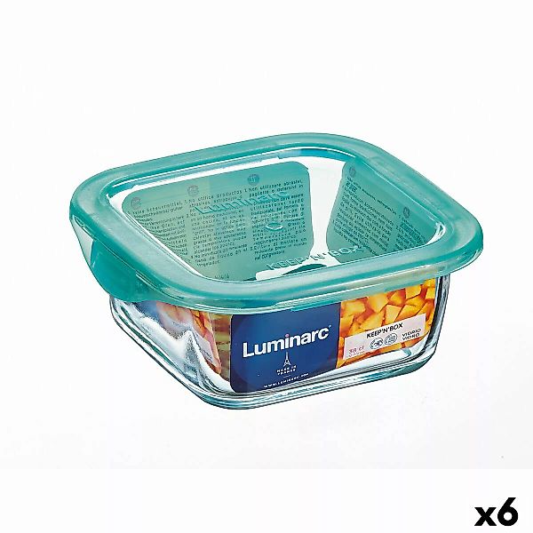 Viereckige Lunchbox Mit Deckel Luminarc Keep'n Lagon 15,6 X 6,6 Cm Türkis 1 günstig online kaufen