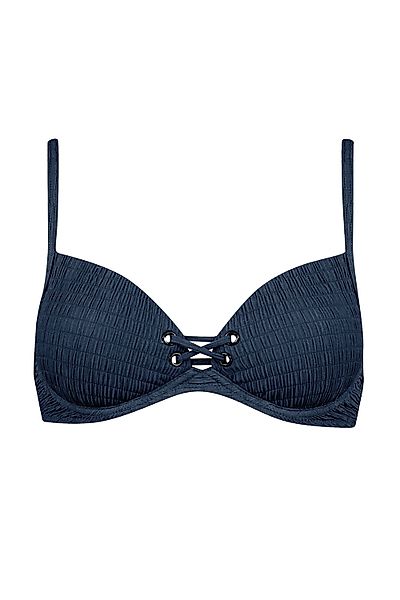Watercult Bügel-Bikini-Oberteil Solid Crush 44D blau günstig online kaufen
