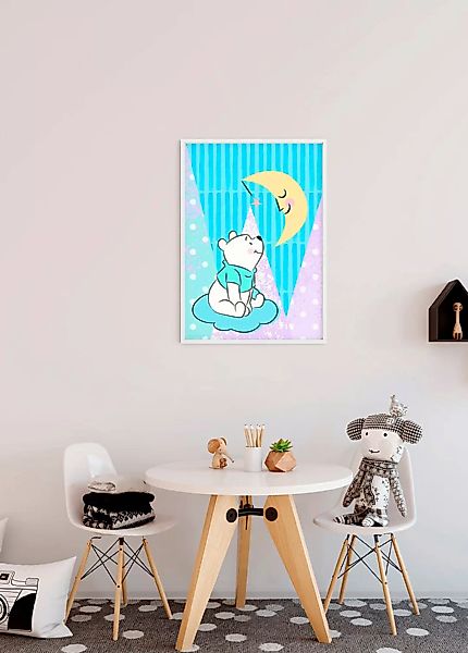 Komar Wandbild Winnie Pooh Moon 50 x 70 cm günstig online kaufen