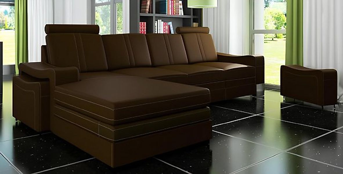 Xlmoebel Ecksofa XXL Ledercouch mit USB-Anschluss und neuem Ecksofa im, Her günstig online kaufen