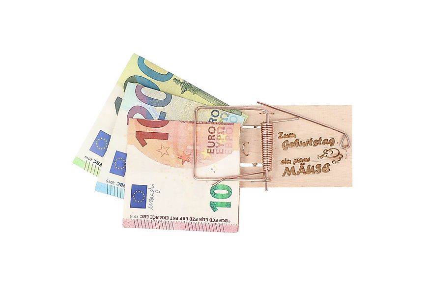 Spruchreif® Spardose Mausefalle Geldgeschenk · Mausefalle mit Spruch · Guts günstig online kaufen