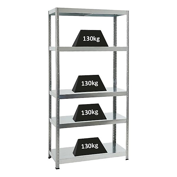 PROREGAL Schwerlastregal Steel Eagle HxBxT 180 x 90 x 40 cm Fachlast 130 kg günstig online kaufen