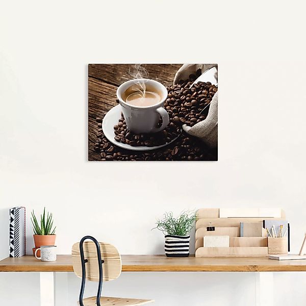 Artland Wandbild "Heißer Kaffee - dampfender Kaffee", Getränke, (1 St.), al günstig online kaufen